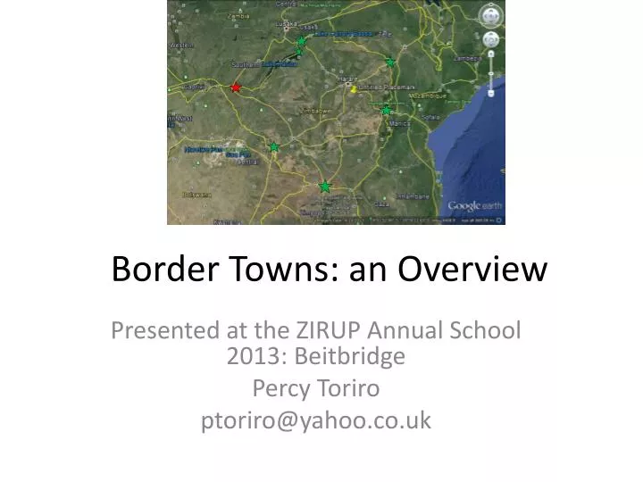 border towns an overview