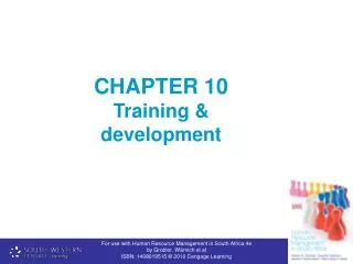 CHAPTER 10 Training &amp; development
