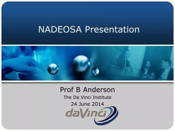 nadeosa presentation