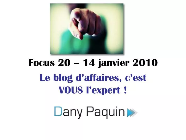 focus 20 14 janvier 2010