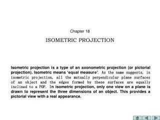 Chapter 18 ISOMETRIC PROJECTION