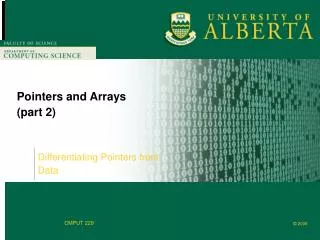 Pointers and Arrays (part 2)