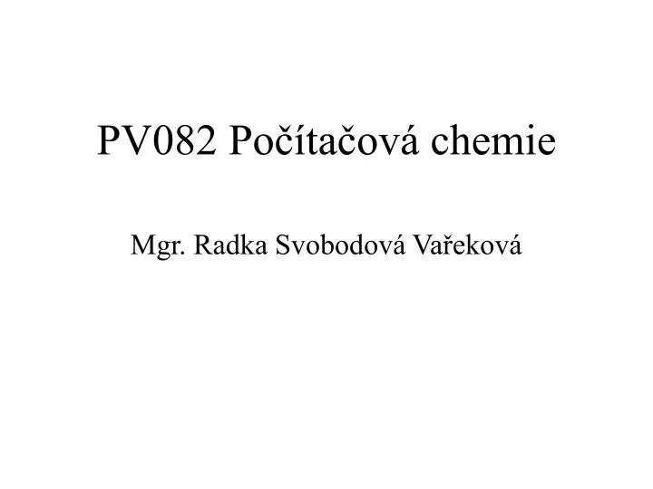 pv082 po ta ov chemie
