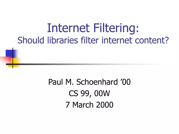 internet filtering should libraries filter internet content