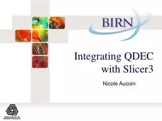 Integrating QDEC with Slicer3