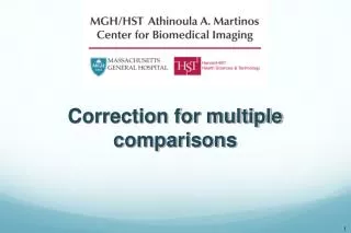 Correction for multiple comparisons