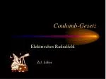 Coulomb-Gesetz - slide 1