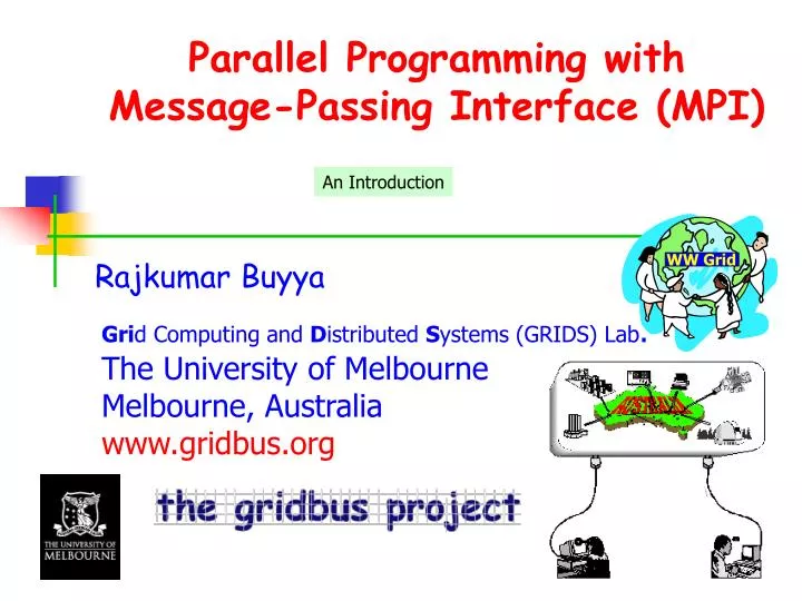 parallel programming with message passing interface mpi