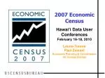 Understanding the 2007 Economic Census: Insights and Data for Users - slide 1