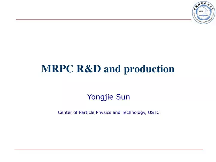 mrpc r d and production