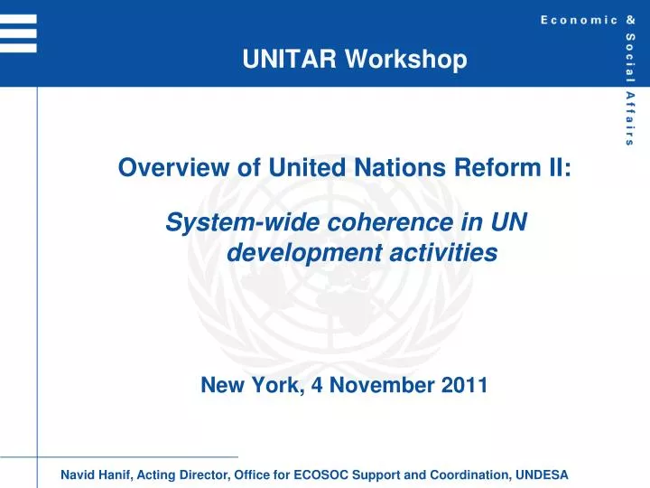 unitar workshop