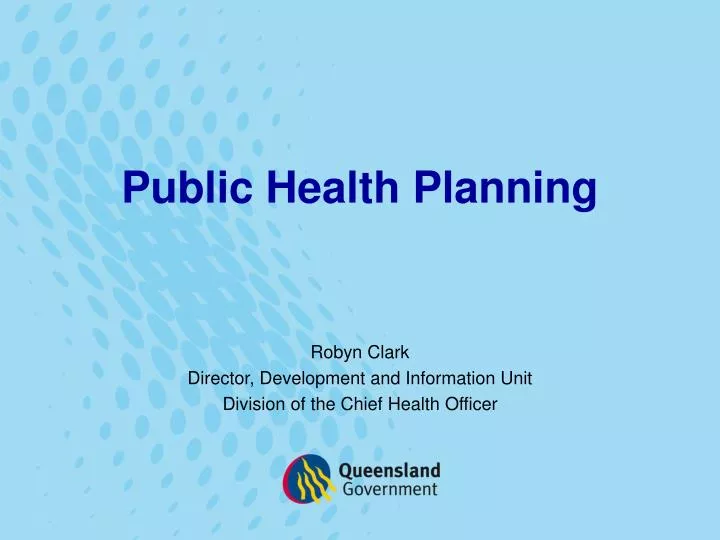 public health planning