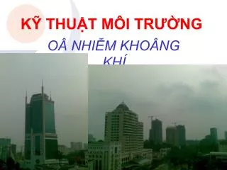 k thu t m i tr ng