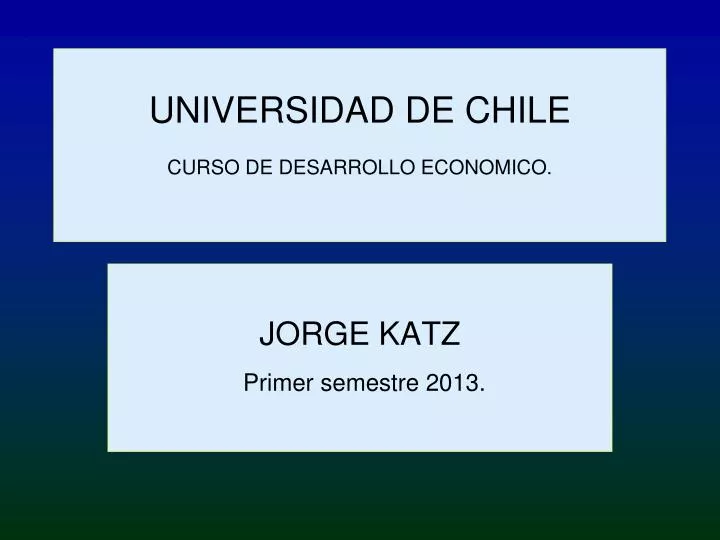 universidad de chile curso de desarrollo economico