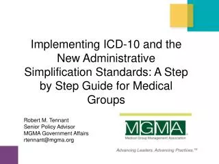 Implementing ICD-10 and the New Administrative