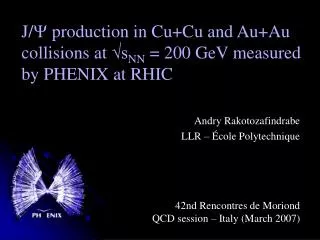 J/ ? production in Cu+Cu and Au+Au collisions at ?s NN = 200 GeV measured by PHENIX at RHIC