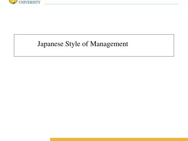 japanese style of management