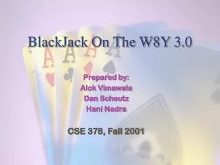 BlackJack On The W8Y 3.0