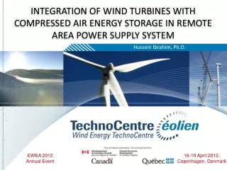 INTEGRATION OF WIND TURBINES WITH COMPRESSED AIR ENERGY STORAGE IN REMOTE AREA POWER SUPPLY SYSTEM