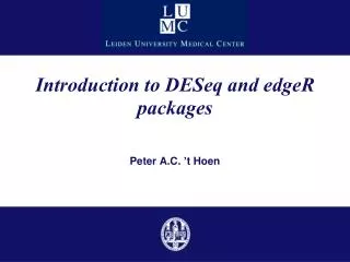 Introduction to DESeq and edgeR packages