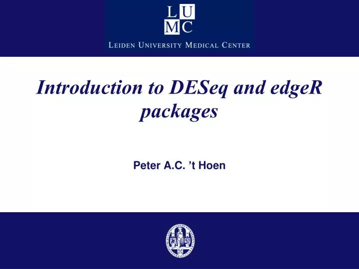 introduction to deseq and edger packages