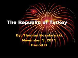 the republic of turkey