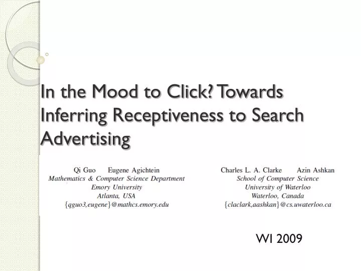 in the mood to click towards inferring receptiveness to search advertising