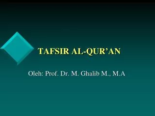 tafsir al qur an