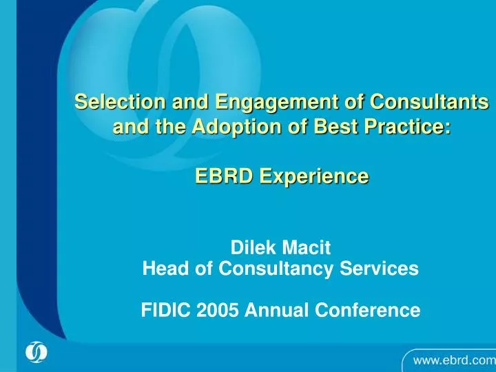 dilek macit head of consultancy services fidic 2005 annual conference