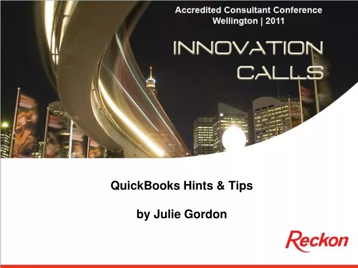 quickbooks hints tips by julie gordon