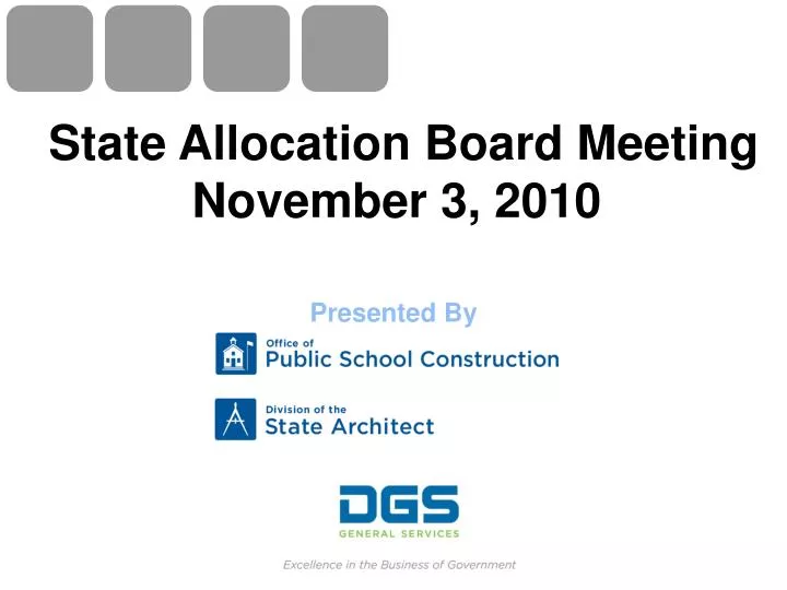 state allocation board meeting november 3 2010