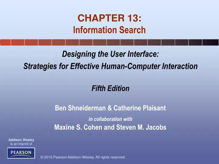 chapter 13 information search