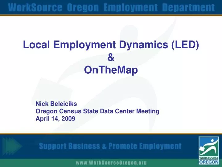 local employment dynamics led onthemap