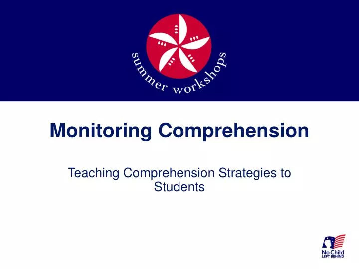 monitoring comprehension