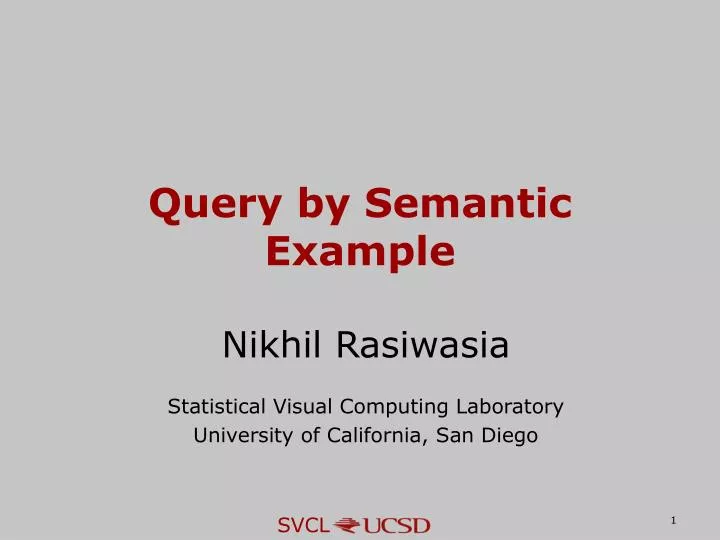 query by semantic example