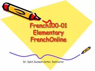 French100-01 Elementary FrenchOnline