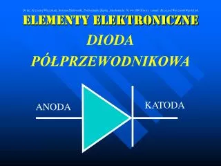 elementy elektroniczne