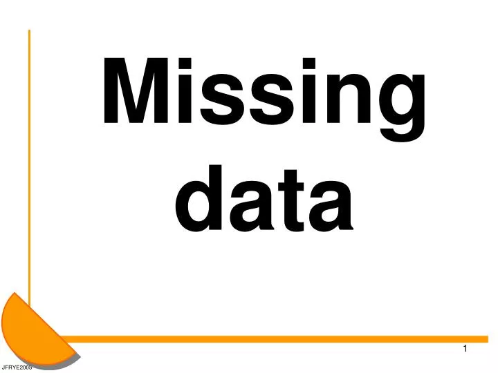 missing data