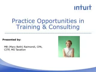 Practice Opportunities in Training &amp; Consulting