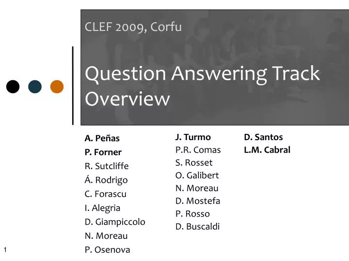clef 2009 corfu question answering track overview