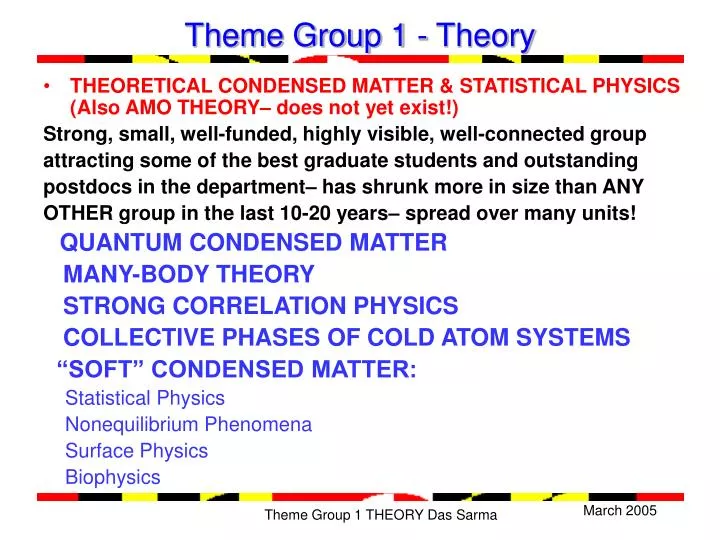 theme group 1 theory