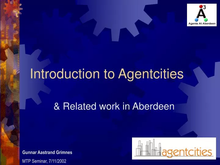 introduction to agentcities