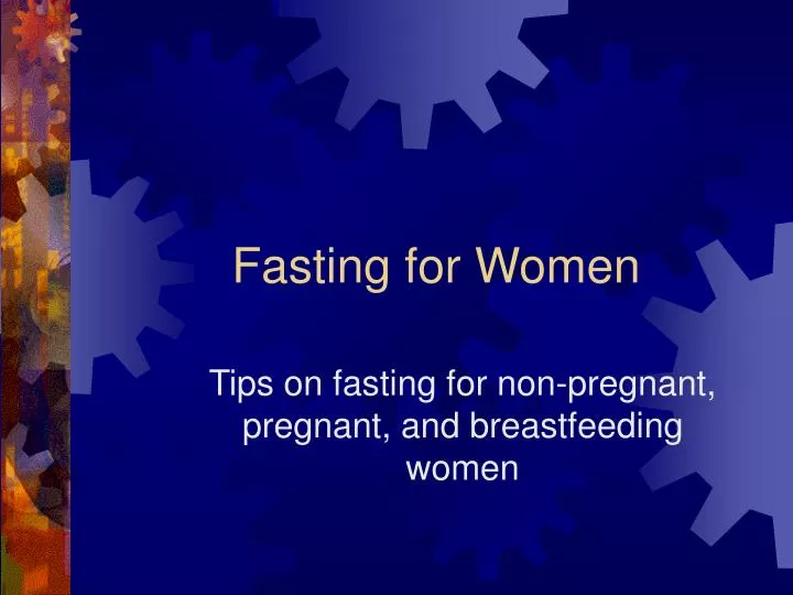 fasting for women