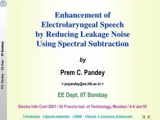 Enhancement of Electrolaryngeal Speech by Reducing Leakage Noise Using Spectral Subtraction by