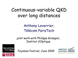 Continuous-variable QKD over long distances