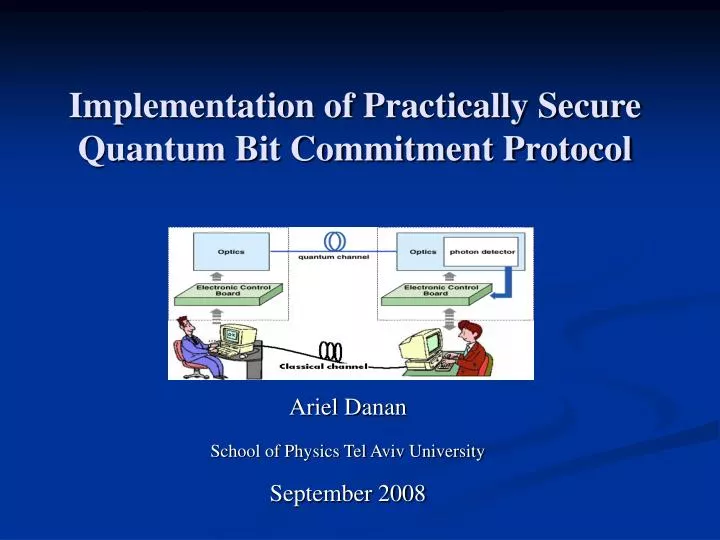 implementation of practically secure quantum bit commitment protocol