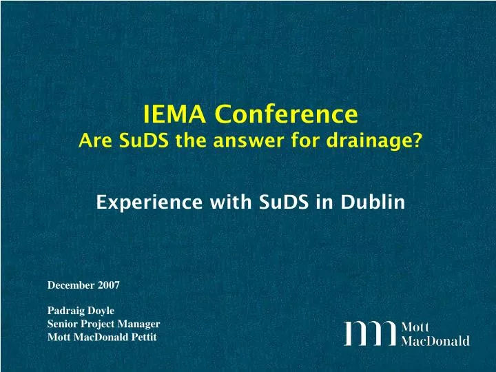 experience with suds in dublin