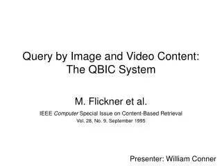 query by image and video content the qbic system