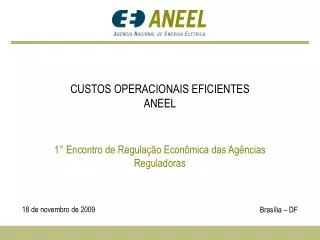 custos operacionais eficientes aneel