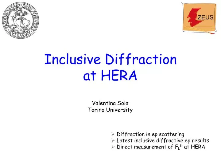 inclusive diffraction at hera